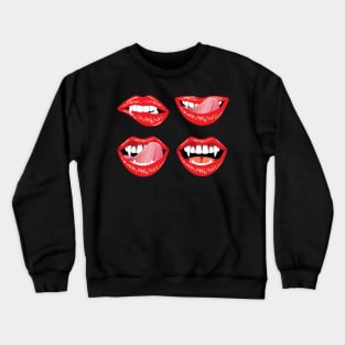 Glamour vampire lips Crewneck Sweatshirt